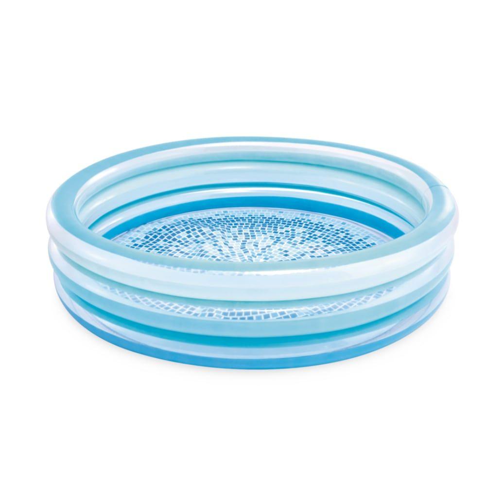 Piscina Infantil Inflable INTEX Blue Biss con Suelo Estampado 147 x 33 cm, 330L-0