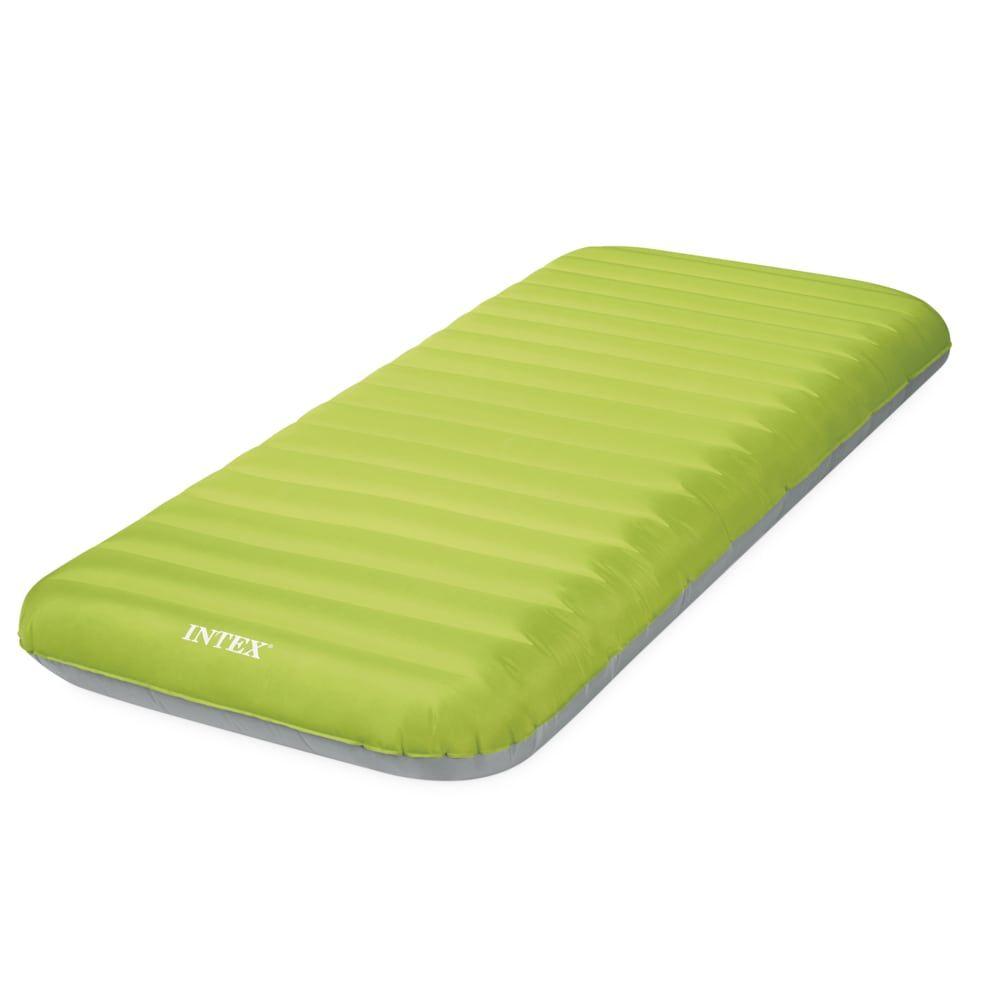 Colchón inflable individual TPU Camping Mat INTEX Truaire con Inflador Eléctrico-2