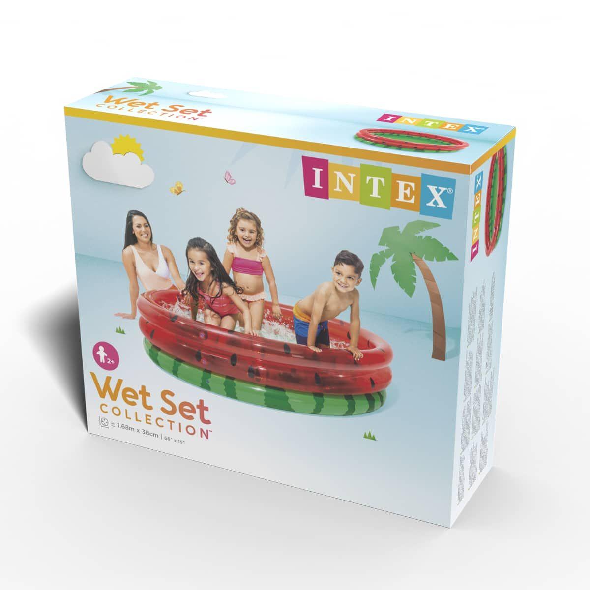 Piscina Inflable Infantil INTEX Watermelon 168x38 cm-4