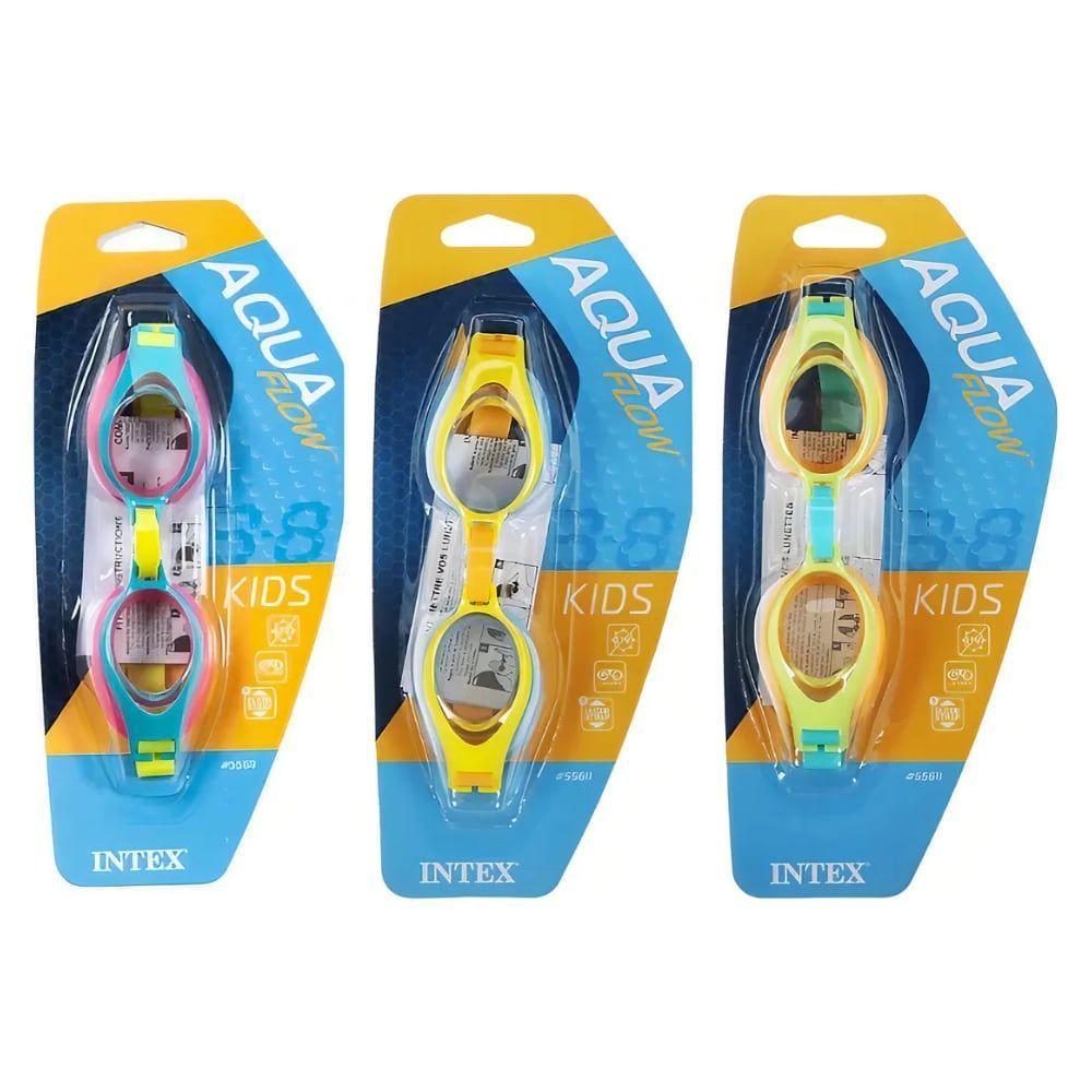 Lentes de Natación Kids INTEX Aqua Flow 3-8 Años-2