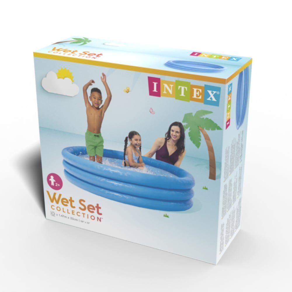 Piscina Inflable INTEX 3 Aros Azul  168 x 38 cm / 481 L-4