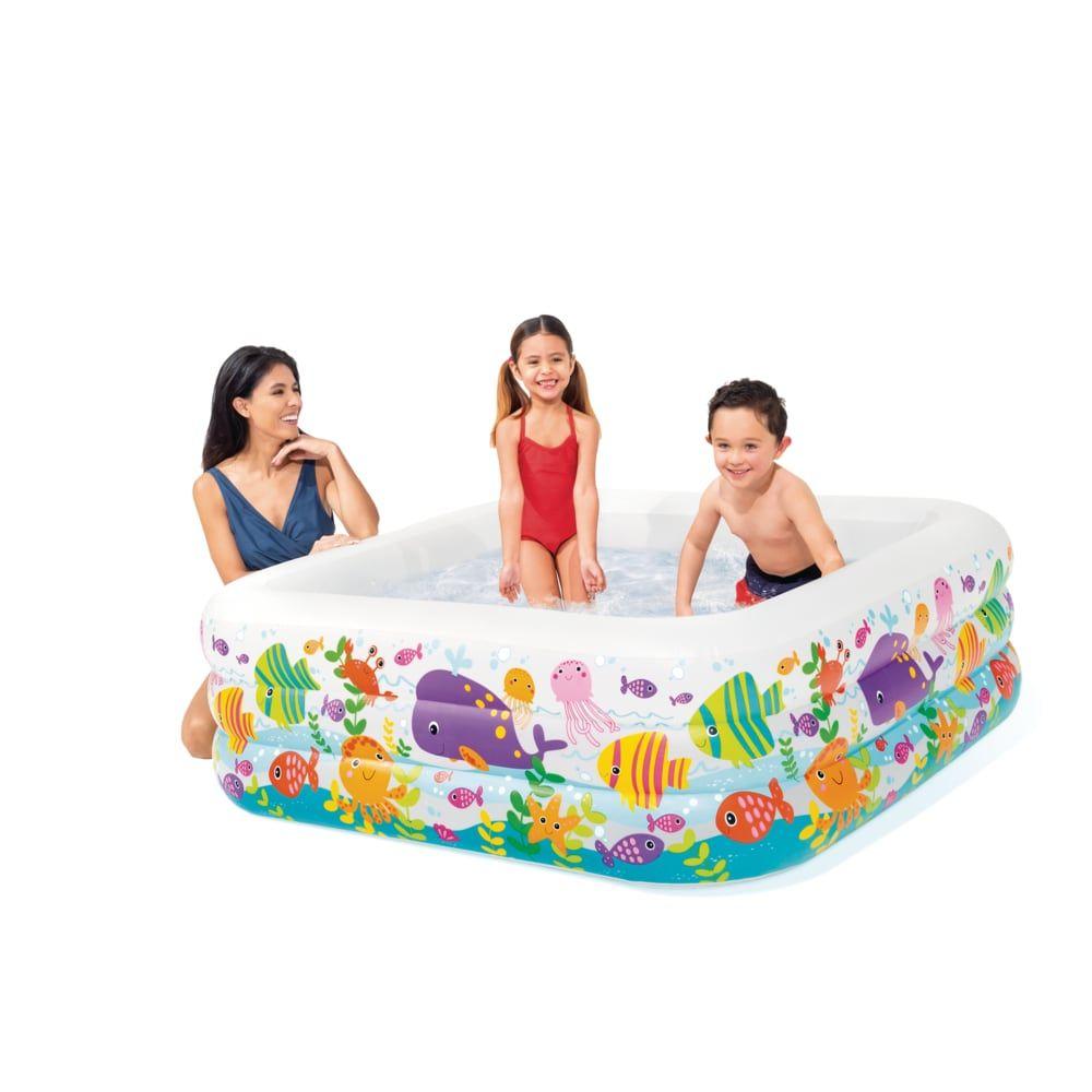 Piscina Inflable INTEX Sea Aquarium 159 x 159 x 50 cm, 340L-0