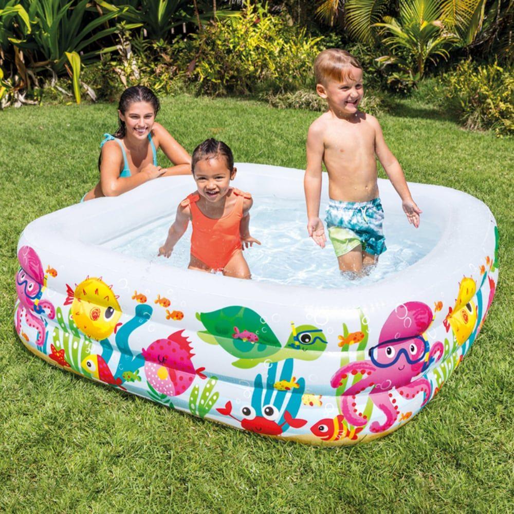 Piscina Inflable INTEX Sea Aquarium 159 x 159 x 50 cm, 340L-3