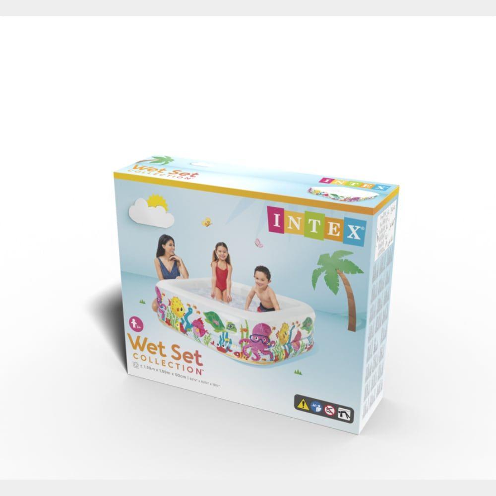 Piscina Inflable INTEX Sea Aquarium 159 x 159 x 50 cm, 340L-5