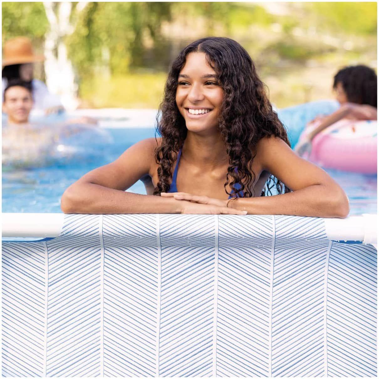 Piscina Estructural Redonda INTEX Prism Frame Chevron 488 x 122 cm, 19.156L-4