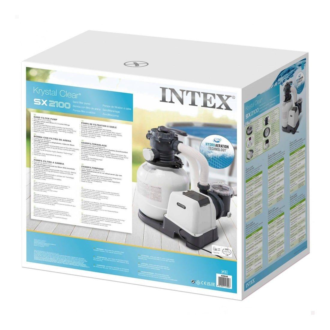 Filtro de Arena para Piscina INTEX 7.900 Litros/Hora 0.3HP SX2100-8