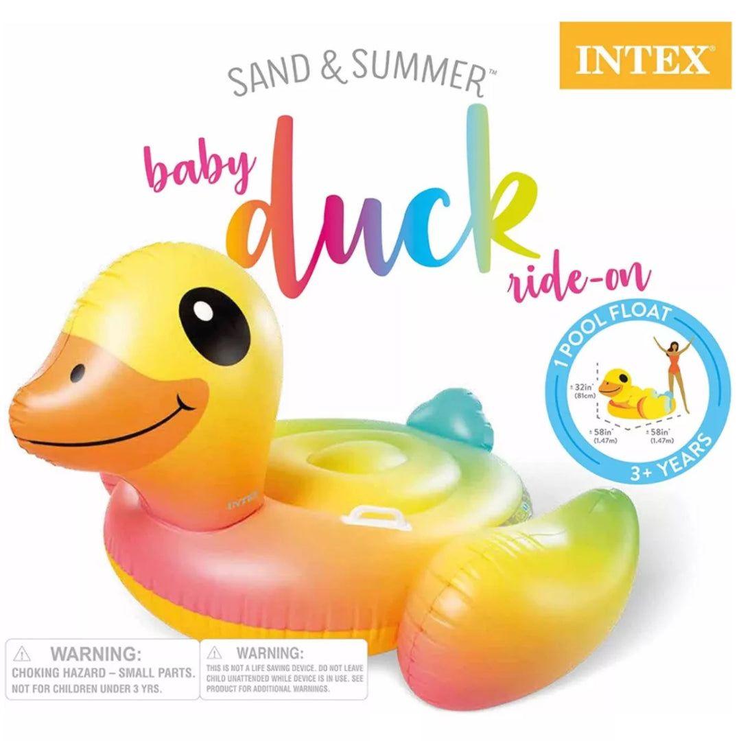 Flotador Inflable con Asas INTEX Baby Duck 147 x 147 x 81 cm-3
