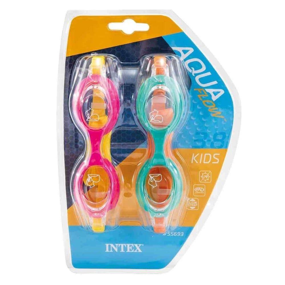 Set de Lentes de Natación Kids INTEX 3 a 8 Años Multicolor-3