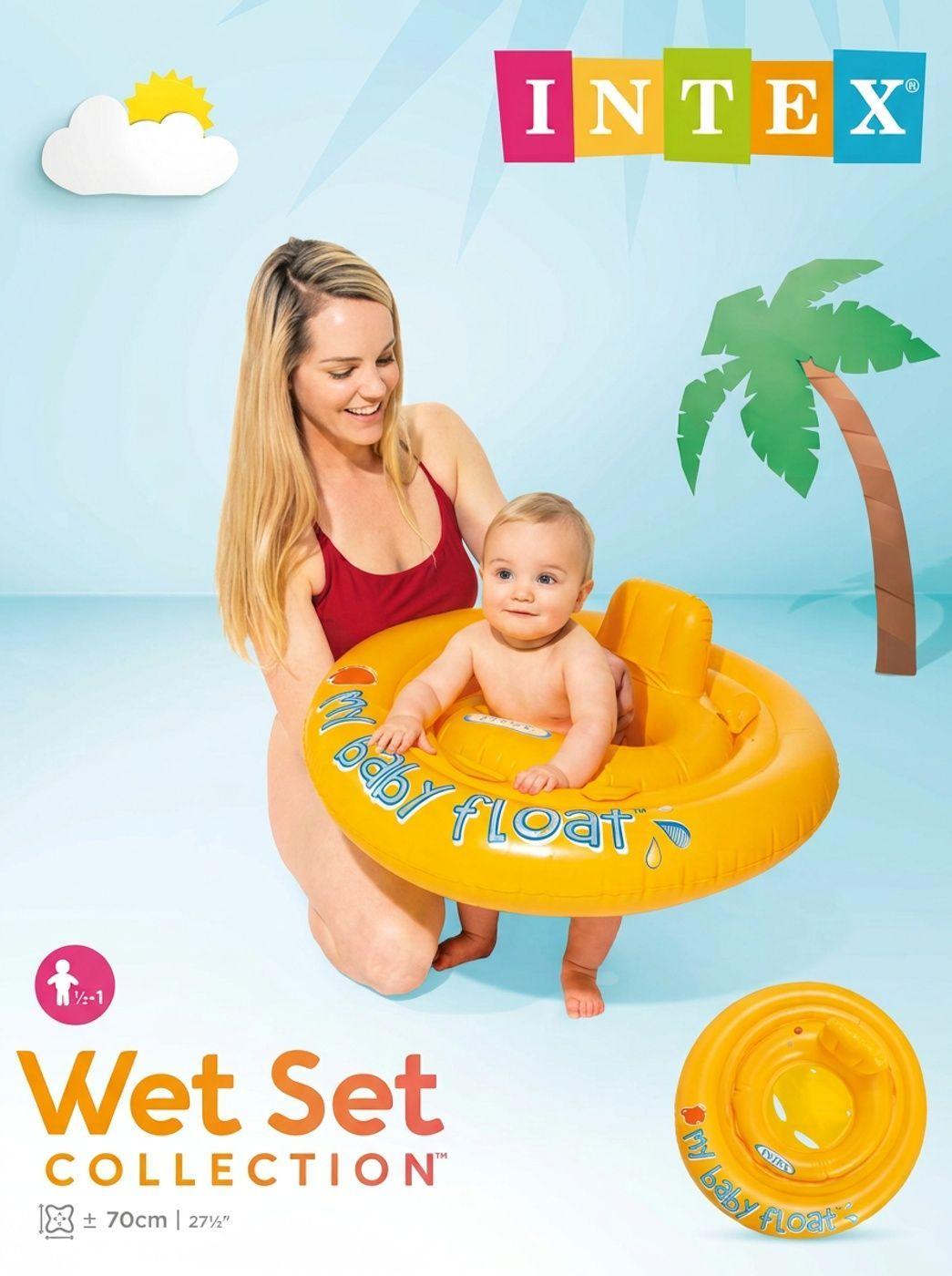 Flotador Inflable Circular para Bebé INTEX My Baby Float 70cm-4