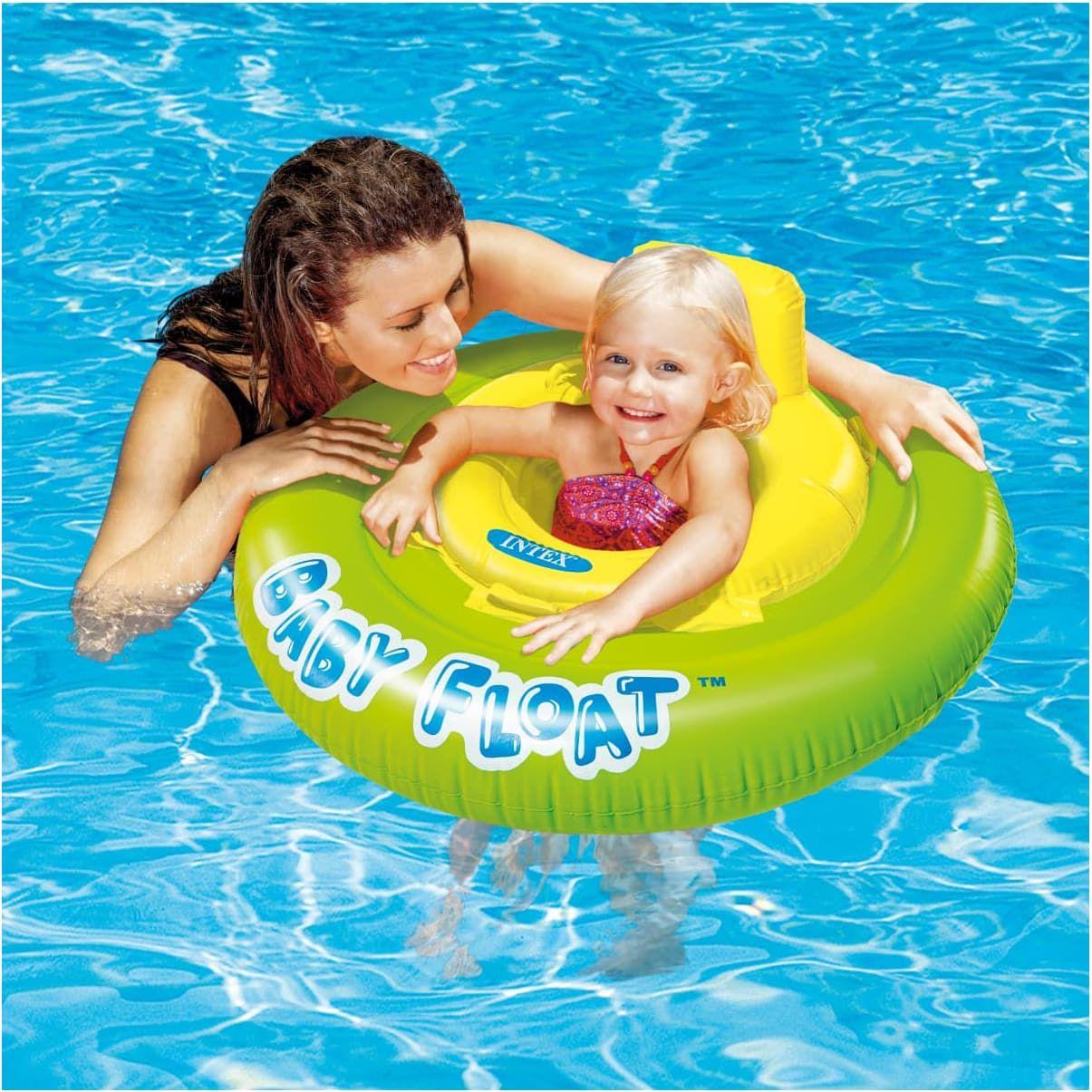Flotador Redondo para Bebé INTEX Baby Float 76 cm, 1 a 2 años-1