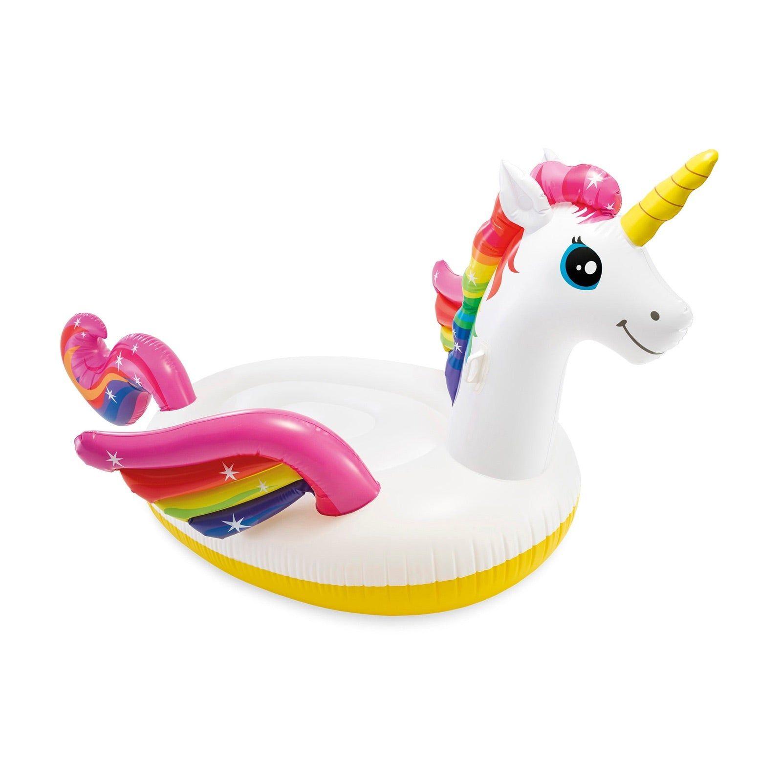 Flotador Inflable INTEX Mega Unicornio Island 163 x 251 x 145 cm-0