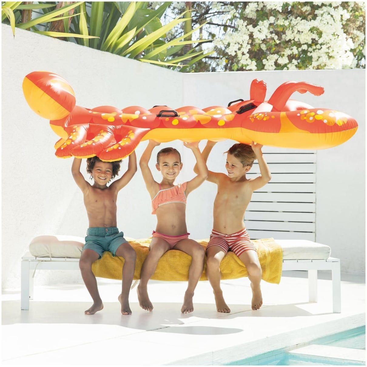 Flotador Gigante Montable con Asas INTEX Langosta 213x137 cm-1