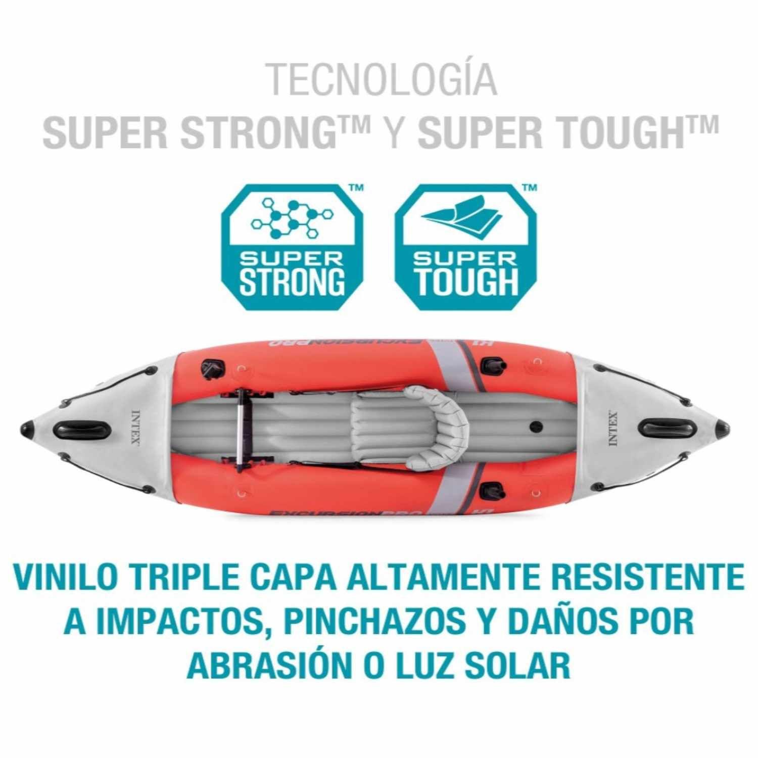 Kayak Inflable Individual INTEX Excursion Pro K1 para 1 Persona-5