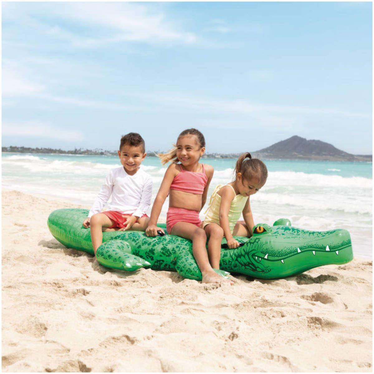 Flotador Inflable Montable INTEX Cocodrilo con 4 Asas, 203 X 114 Cm-7