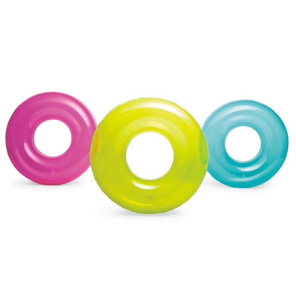 Flotador Anillo Inflable INTEX Transparente 76 cm-1