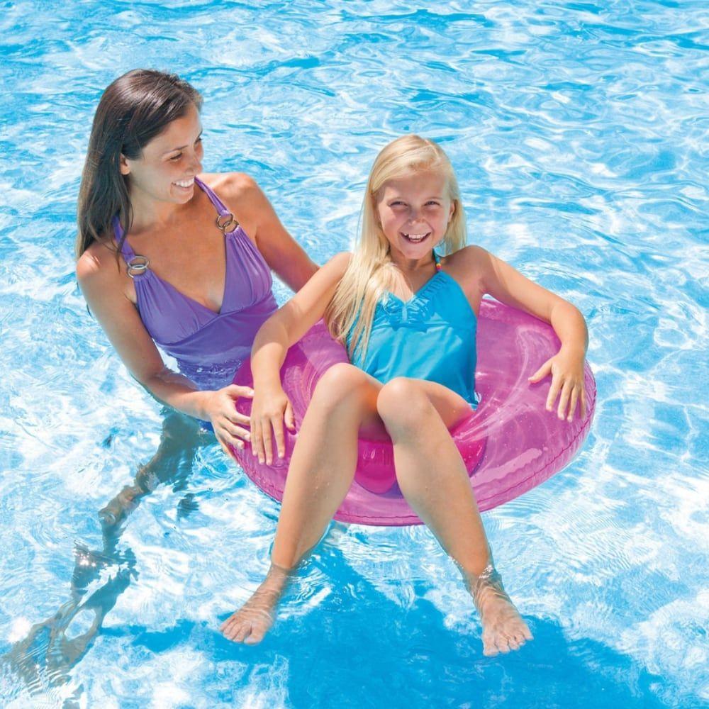 Flotador Anillo Inflable INTEX Transparente 76 cm-8