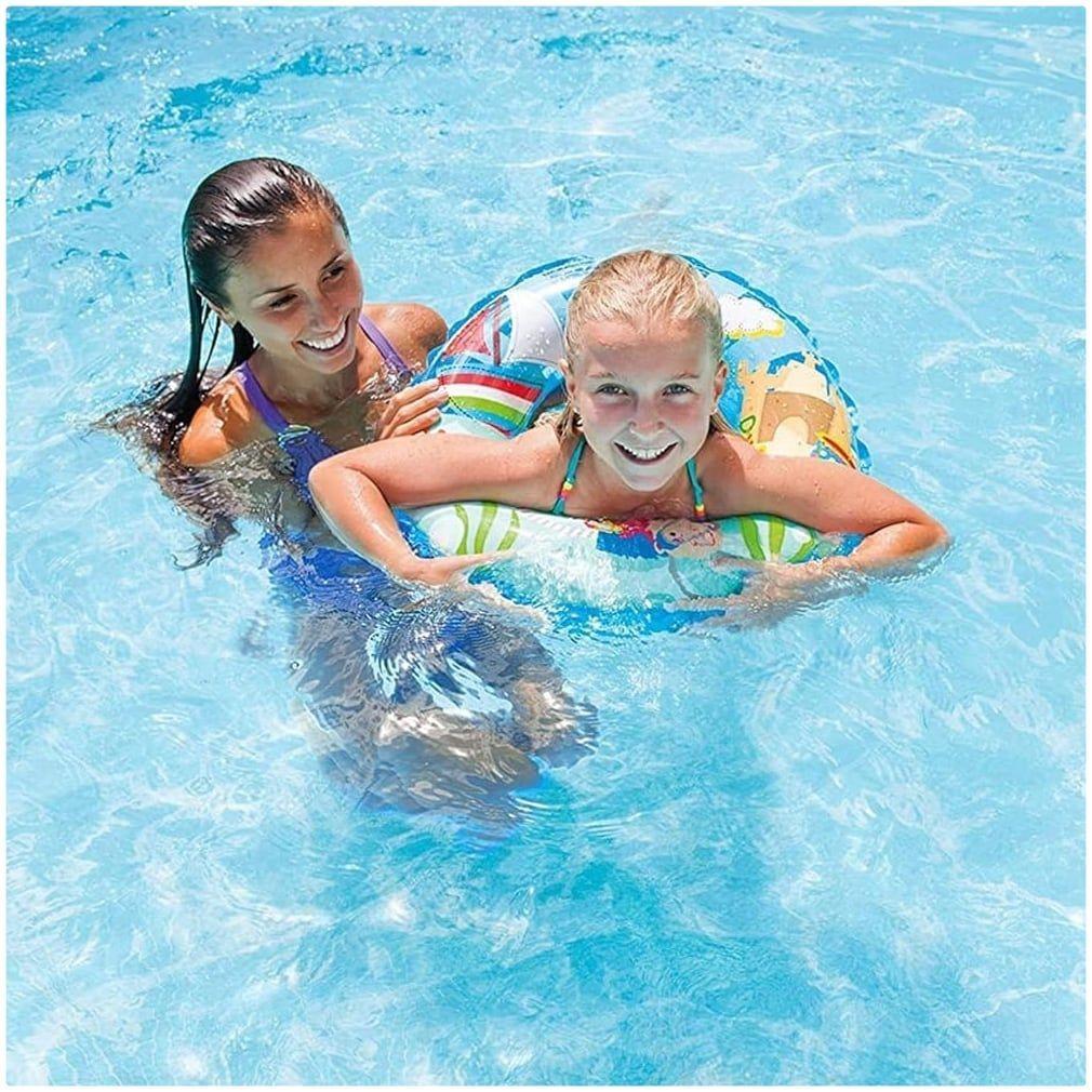 Flotador Inflable Anillo INTEX Transparent Ring 61 cm-5