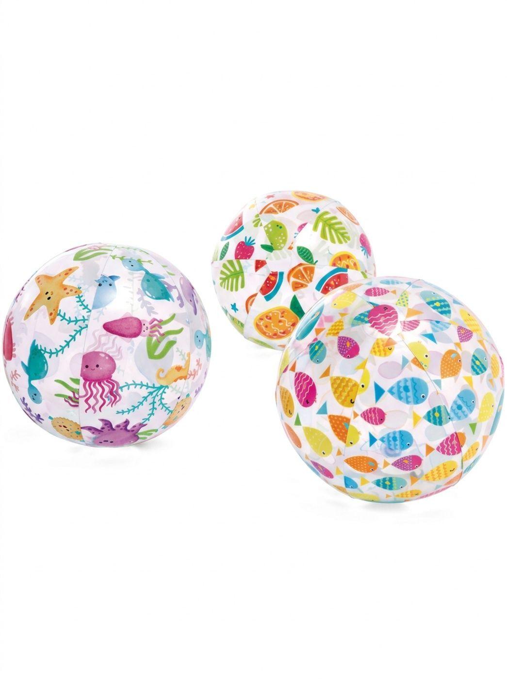 Pelota Inflable de Playa INTEX Lively Print 51 cm Surtida-0