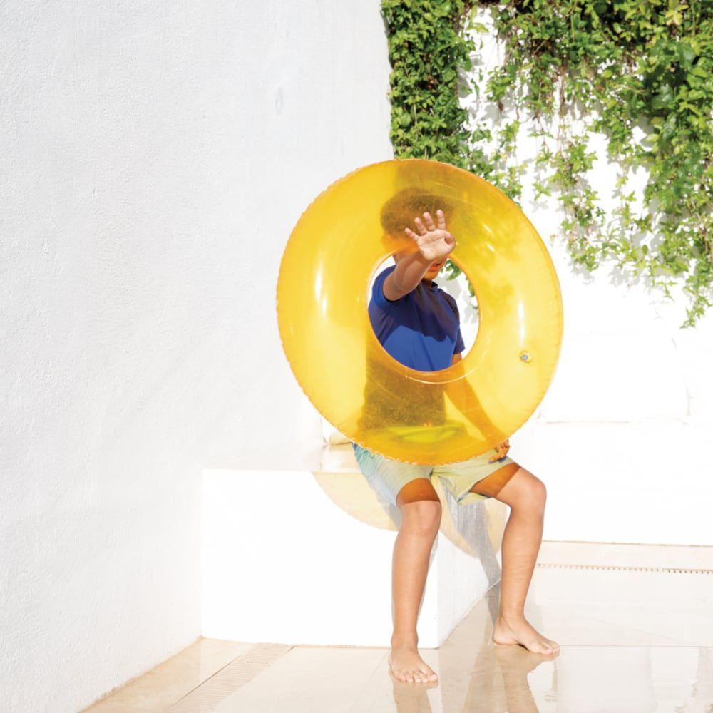 Flotador Anillo Inflable INTEX Transparente 76 cm-3