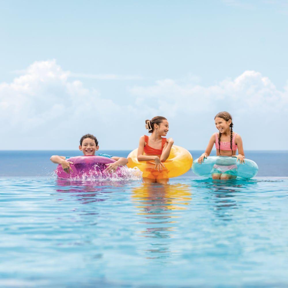 Flotador Anillo Inflable INTEX Transparente 76 cm-4