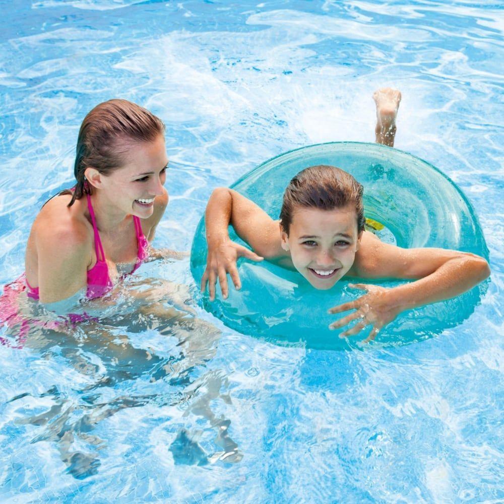 Flotador Anillo Inflable INTEX Transparente 76 cm-6