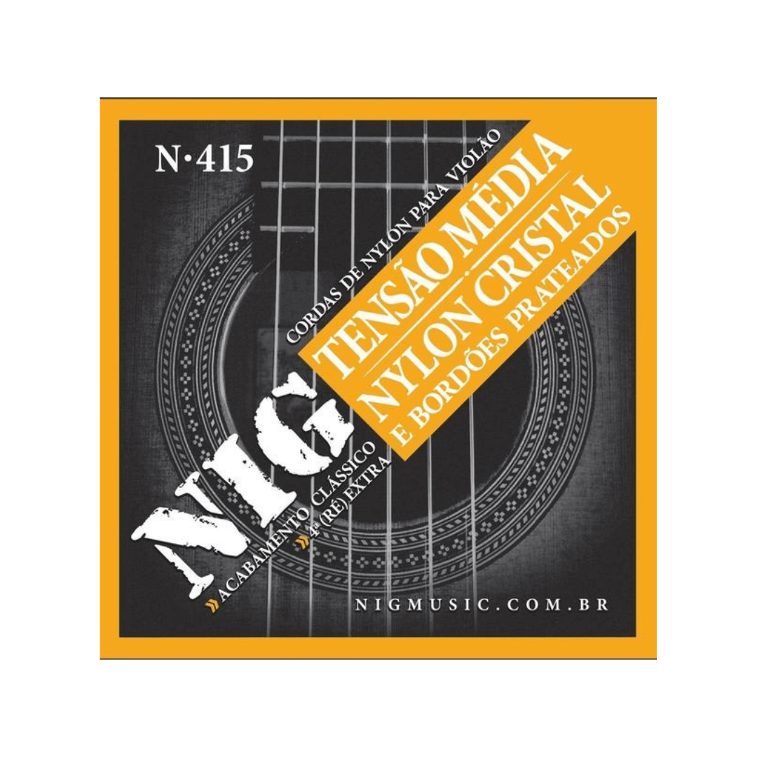 NIG Cuerdas Guitarras Nylon N-415 28-43 Tension Media-0