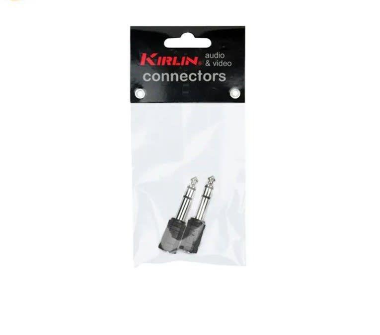 Adaptador Mini Plug 3,5 MM. a TRS 1/4" 2 Unidades-0