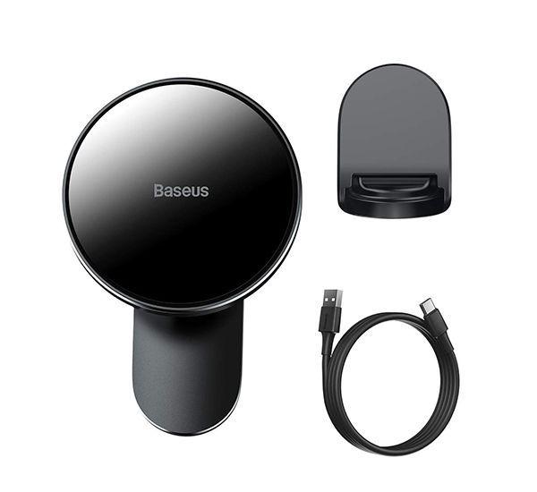 Soporte De Auto Con Carga Inalambrica Big Energy Iphone 12 15 W Baseus-5