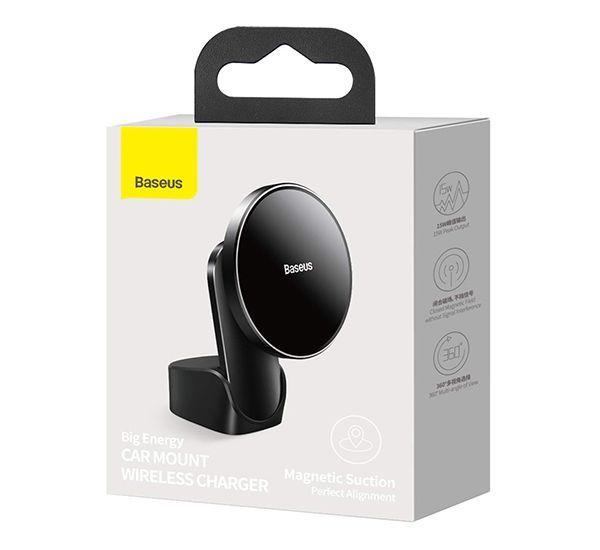 Soporte De Auto Con Carga Inalambrica Big Energy Iphone 12 15 W Baseus-9