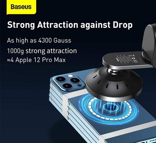 Soporte De Auto Con Carga Inalambrica Big Energy Iphone 12 15 W Baseus-7