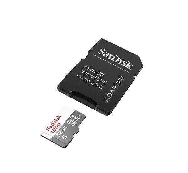 Micro SD 32 GB Con Adaptador SD Clase 10 80 MBs Sandisk-1