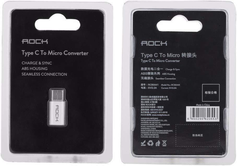 Adaptador Micro USB a USB C Rock-8