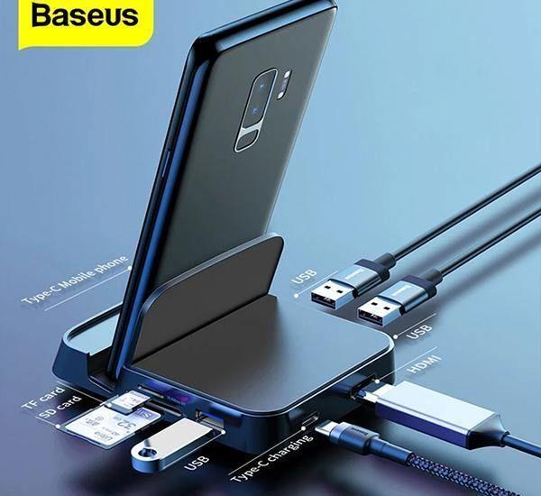 Hub Base Mate Docking Tipo C Multifunción 7 en 1 Baseus-1