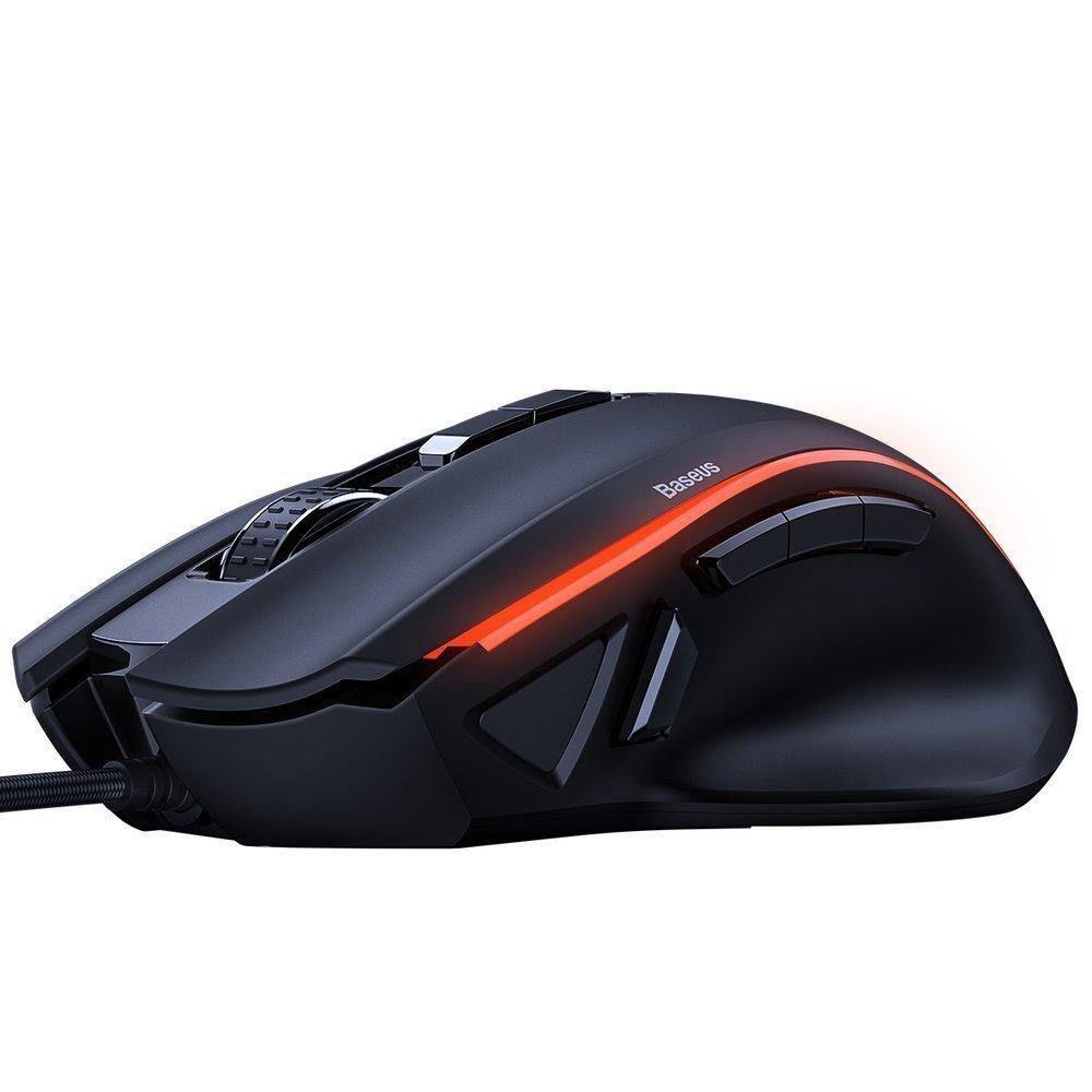 Mouse Gamer Fornite Tibia Gamo 6400 DPI 9 Botones Programables Baseus-1