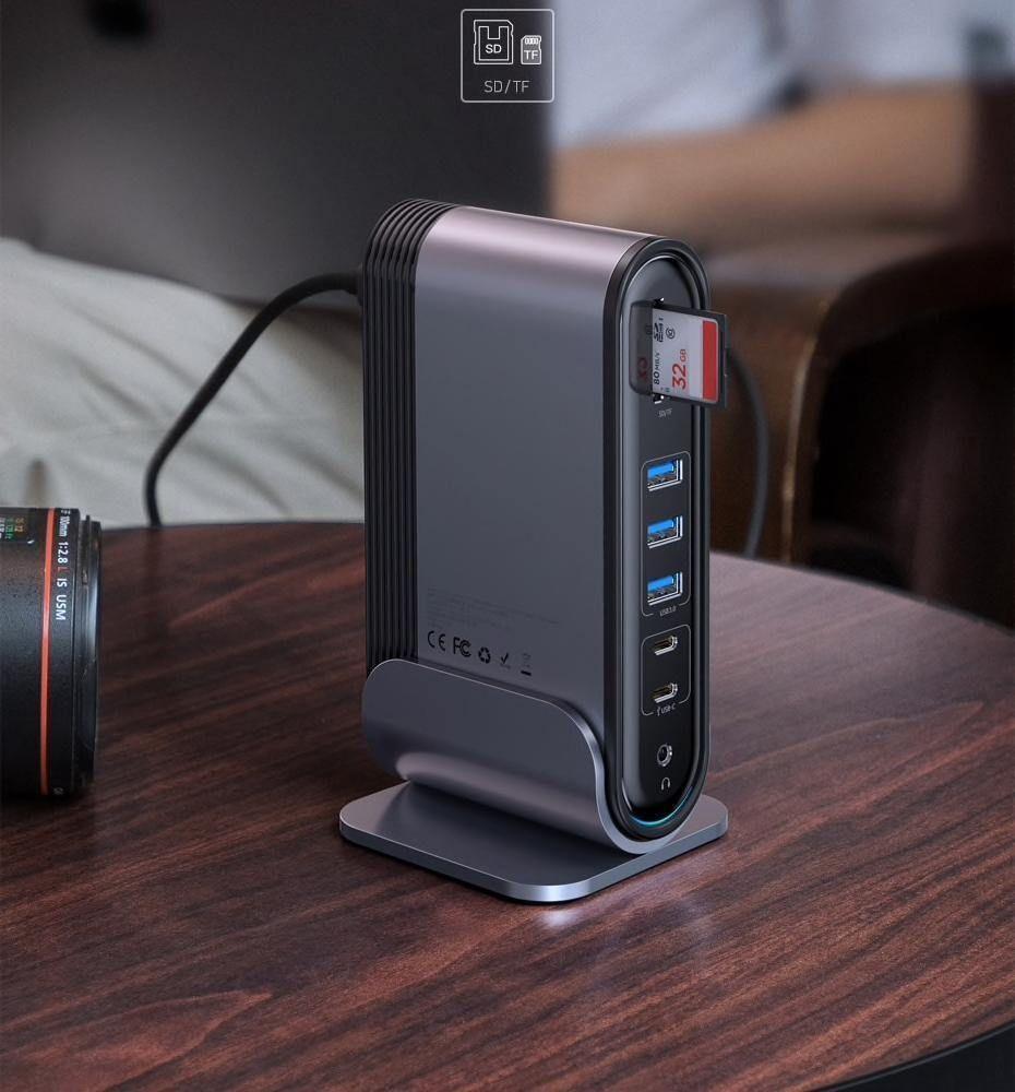 Hub Multipuertos 16 en 1 Working Station 100W Mac o Notebook Baseus-9