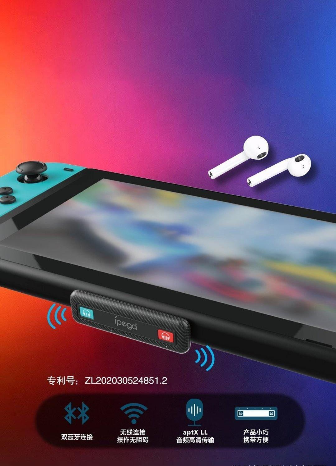 Adaptador De Audio Bluetooth Para Nintendo Switch / Lite Ipega PG-SW063-1