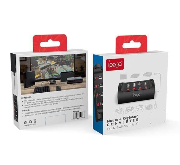Adaptador Mouse Teclado N Switch / PS4 / X1 Ipega PG 9133-6