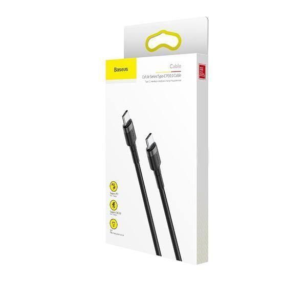 Cable Carga USB a Tipo C PD 20V 3A 60W 1 M Baseus-3