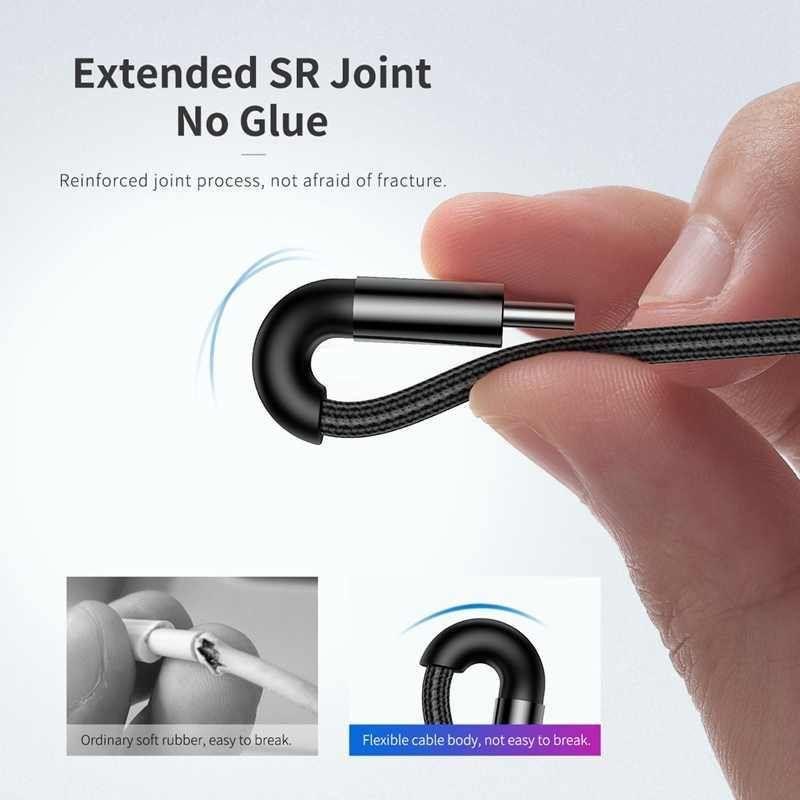 Cable de Carga Rapida y Datos USB C a USB C 3Amp 3 M Baseus-5