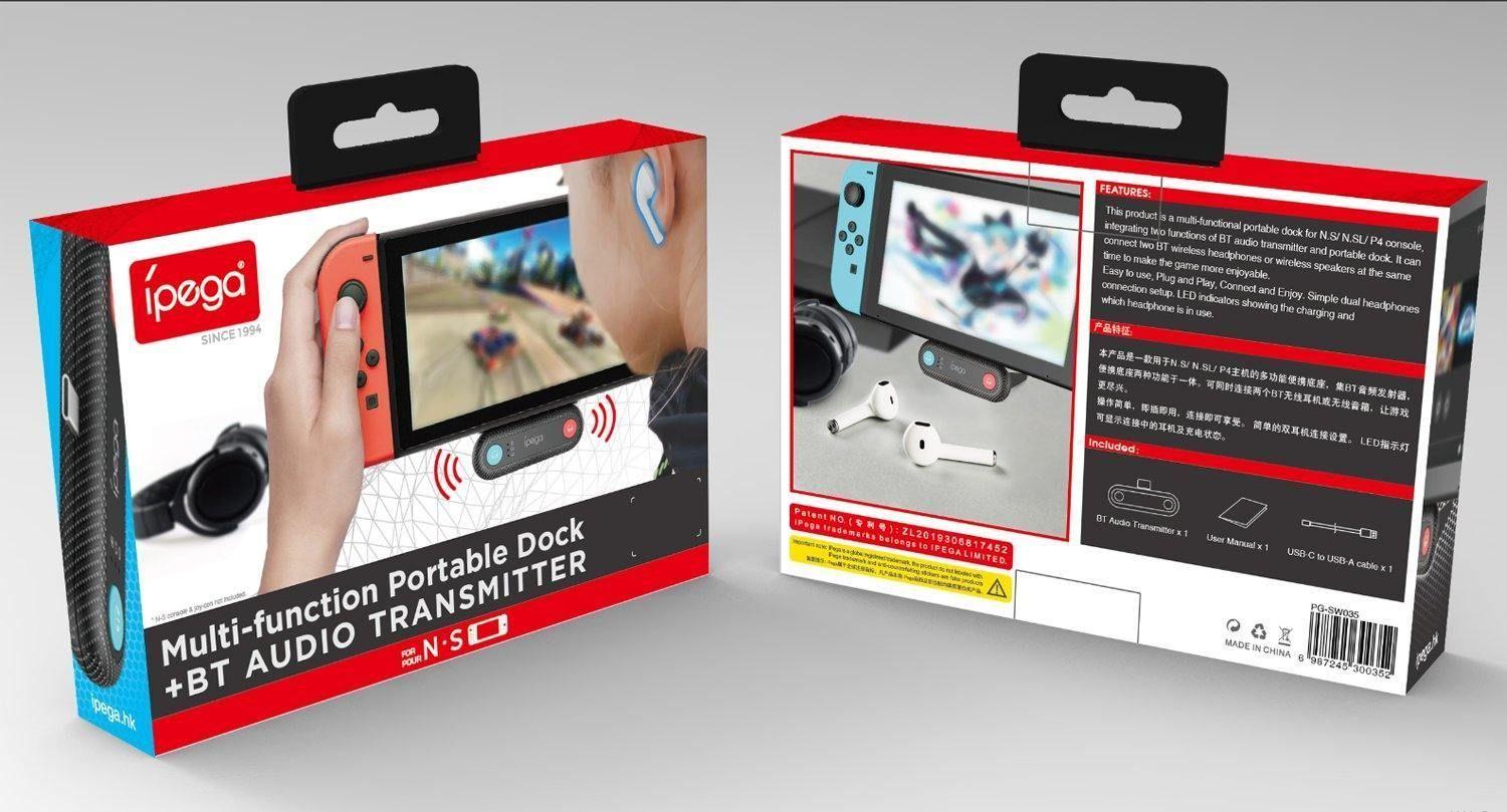 Transmisor De Audio Bluetooth Para Nintendo Switch / Lite Ipega PG-SW035-5