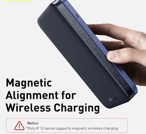 Bateria Externa 10.000 mAh Carga Inalambrica Rapida IP12 20 Watts Baseus-5