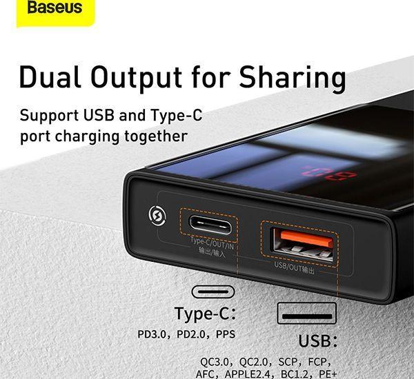 Bateria Externa 20.000 mAh Super Mini 22.5 Watts Baseus-7