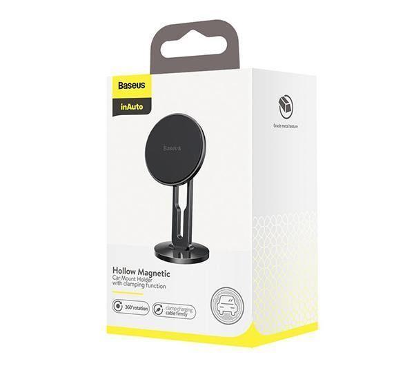 Soporte Magnético Auto Hollow 360° Con Porta Cable Baseus-5