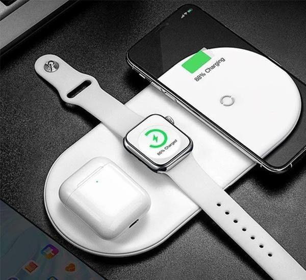 Cargador Inalámbrico Rápido 18W Smart 3 en 1 Baseus-1