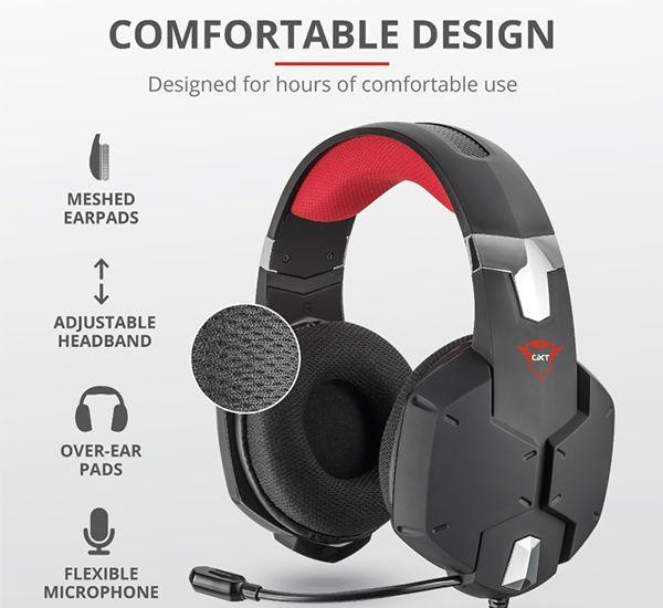 Audífono Gamer GXT322 Carus Trust-2