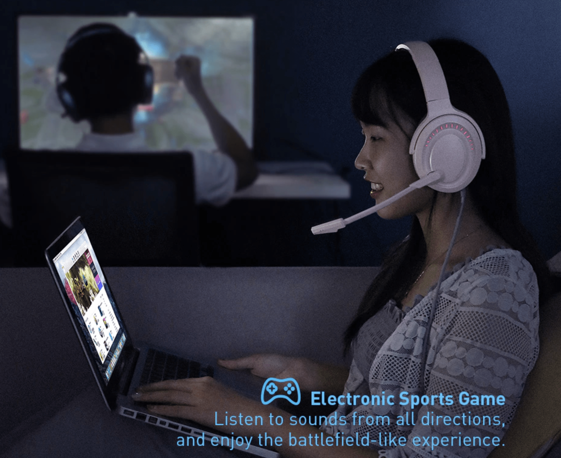 Audífonos Gamer 3D Virtual D05 Gamo USB Baseus-8