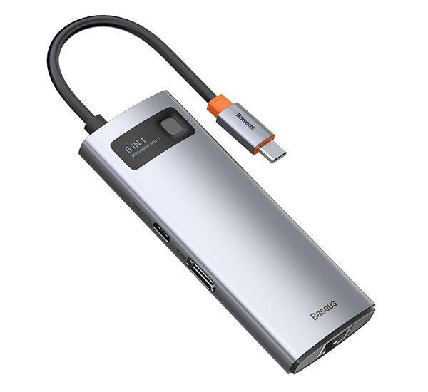 HUB Metal Glam Docking 6 en 1 Baseus-0