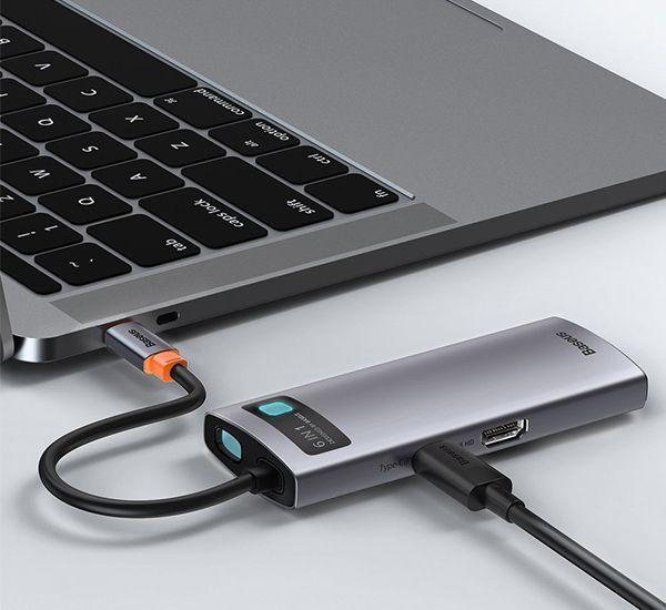 HUB Metal Glam Docking 6 en 1 Baseus-5