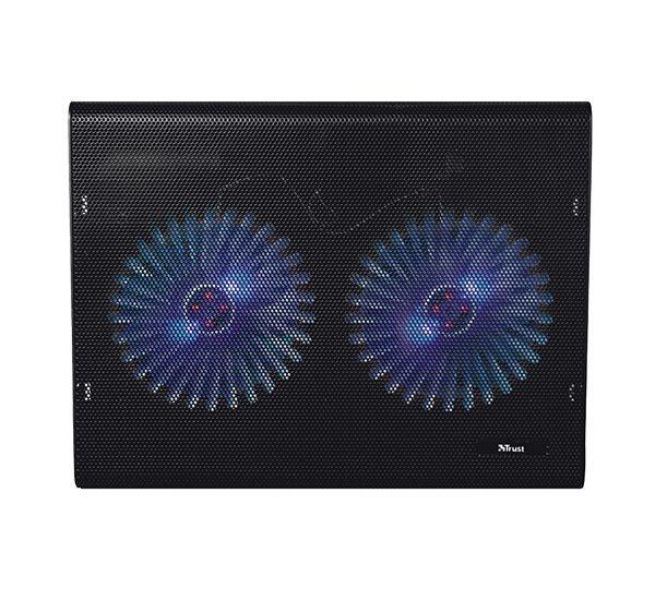 Base Cooling Doble Ventilador Stand Notebook Mac Hasta 17" Trust-5