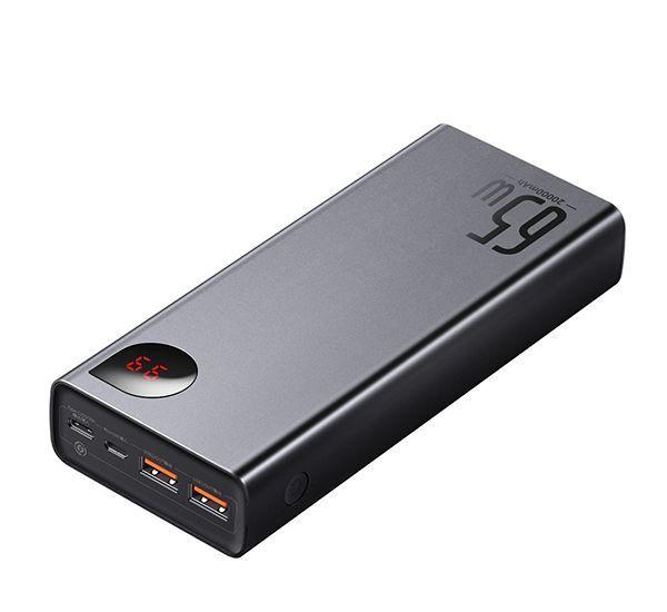 Bateria Externa 20.000 mAh Metal Digital Adaman 65 Watts Baseus-4